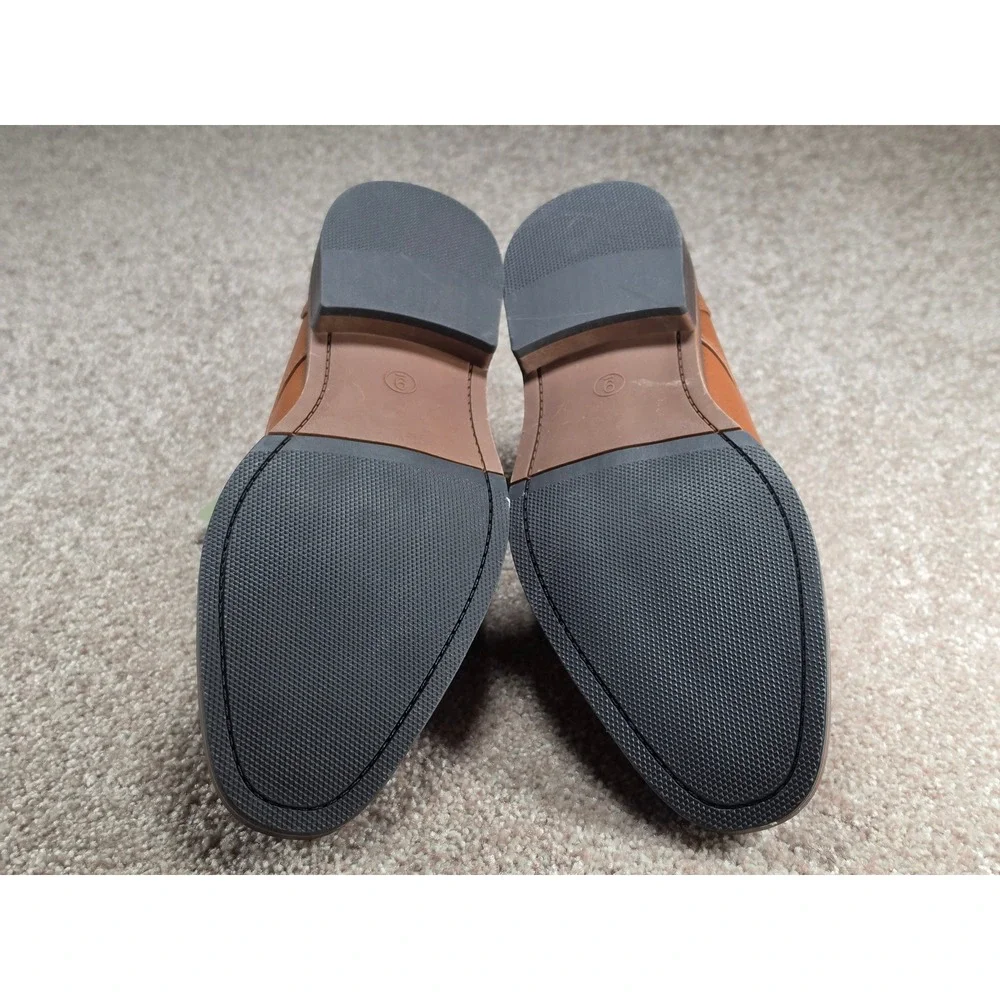Goodfellow & Co Mens Leo Brown Memory Foam Dress Shoes Size 9